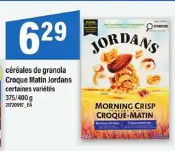 Maxi céréales de granola Croque Matin Jordans offer