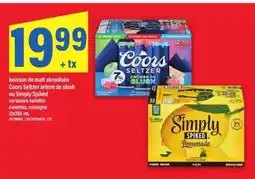 Maxi Coors Seltzer arôme de slush ou Simply Spiked offer