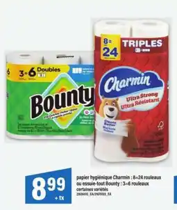 Maxi papier hygiénique Charmin ou essuie-tout Bounty offer