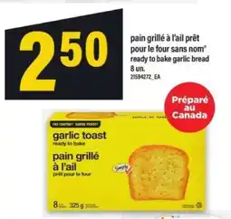 Maxi pain grillé à l'ail prêt pour le four sans nom offer