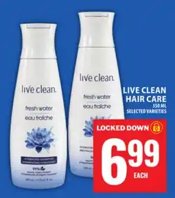 Food Basics LIVE CLEAN HAIR CARE offer