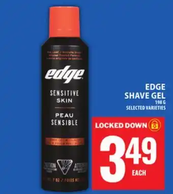 Food Basics EDGE SHAVE GEL offer