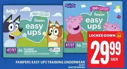 Food Basics PAMPERS EASY UPS TRAINING UNDERWEAR offer