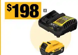 Home Depot Dewalt 20V MAX 5.0Ah battery and charger kit offer