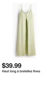 H&M Haut long à bretelles fines offer