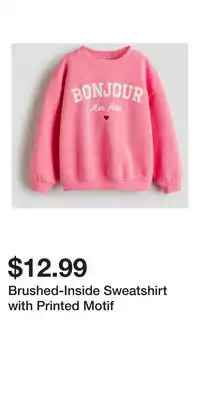 H&M Brushed-Inside Sweatshirt with Printed Motif offer
