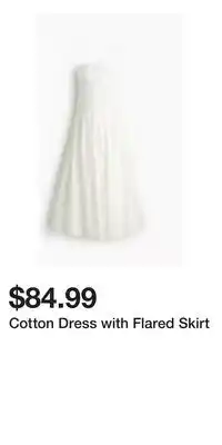 H&M Cotton Dress with Flared Skirt offer