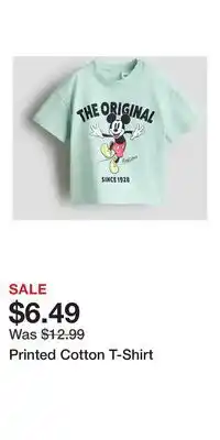 H&M Printed Cotton T-Shirt offer