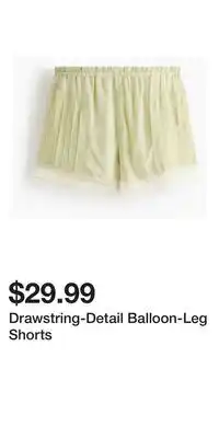 H&M Drawstring-Detail Balloon-Leg Shorts offer