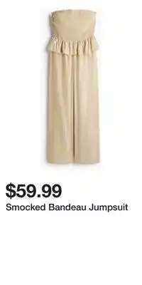 H&M Smocked Bandeau Jumpsuit offer