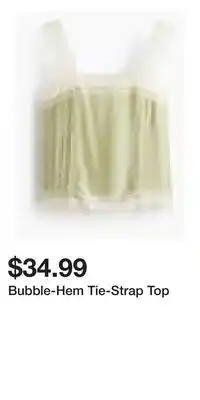 H&M Bubble-Hem Tie-Strap Top offer