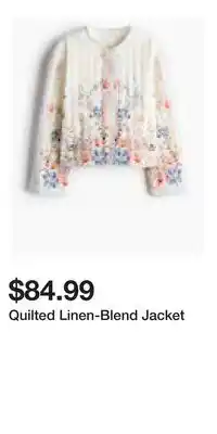 H&M Quilted Linen-Blend Jacket offer