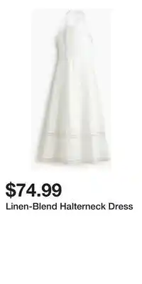 H&M Linen-Blend Halterneck Dress offer
