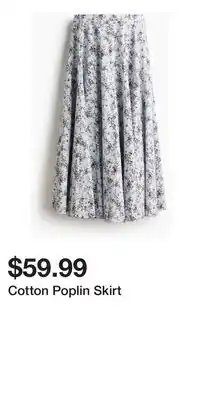 H&M Cotton Poplin Skirt offer