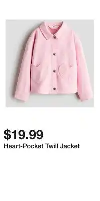 H&M Heart-Pocket Twill Jacket offer