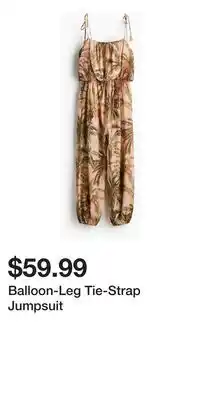 H&M Balloon-Leg Tie-Strap Jumpsuit offer