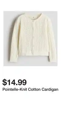 H&M Pointelle-Knit Cotton Cardigan offer