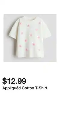 H&M Appliquéd Cotton T-Shirt offer