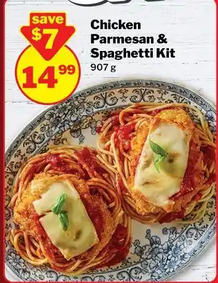 M & M Food Market Chicken Parmesan & Spaghetti Kit offer