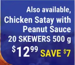 M & M Food Market Chicken Satay with Peanut Sauce offer