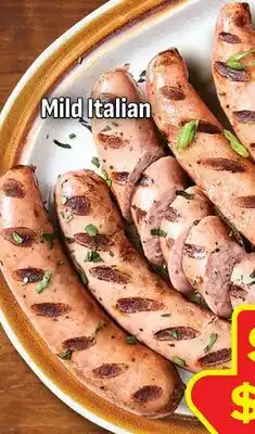 M & M Food Market Mild Italian Sausages offer
