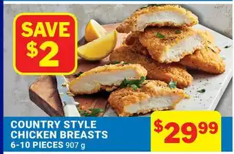 M & M Food Market COUNTRY STYLE CHICKEN BREASTS offer