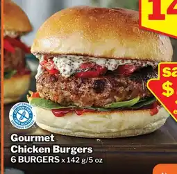 M & M Food Market Gourmet Chicken Burgers offer
