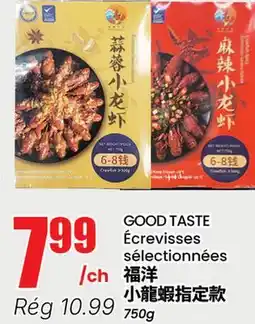 Btrust Supermarket GOOD TASTE Écrevisses sélectionnées offer