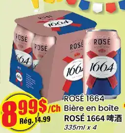 Btrust Supermarket BIÈRE EN BOÎTE ROSÉ 1664 offer