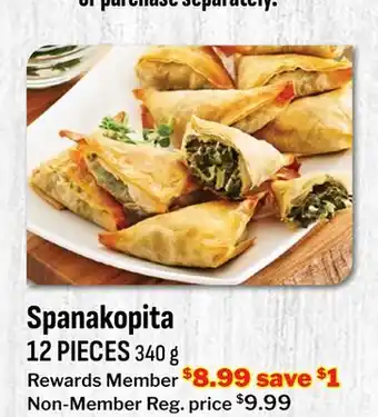 M & M Food Market Spanakopita offer