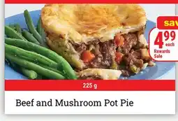 M & M Food Market Beef and Mushroom Pot Pie offer