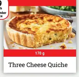 M & M Food Market Three Cheese Quiche offer
