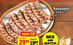 M & M Food Market Sausages offer