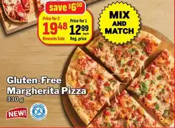 M & M Food Market Gluten-Free Margherita Pizza offer