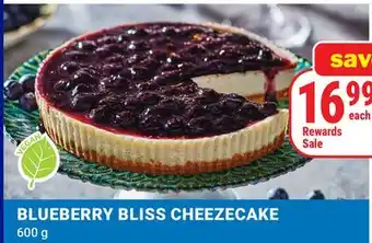 M & M Food Market BLUEBERRY BLISS CHEEZECAKE offer