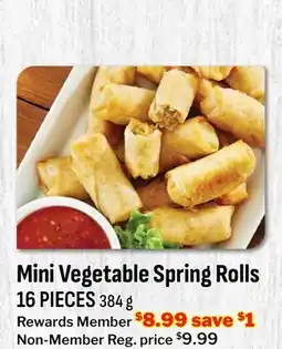 M & M Food Market Mini Vegetable Spring Rolls offer