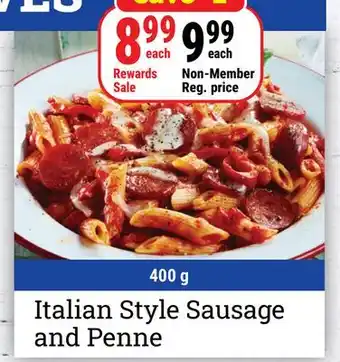 M & M Food Market Italian Style Sausage and Penne offer
