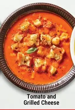 M & M Food Market Tomato and Grilled Cheese Soups offer