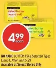 Shoppers Drug Mart No name butter offer