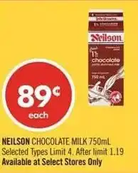 Shoppers Drug Mart Neilson chocolate milk offer