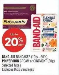 Shoppers Drug Mart Band-aid bandages, polysporin cream or ointment offer