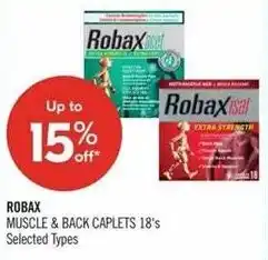 Shoppers Drug Mart Robax muscle & back caplets offer
