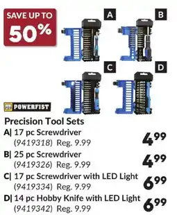 Princess Auto Powerfist Precision Tool Sets offer
