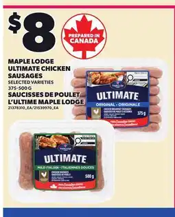 Independent City Market MAPLE LODGE ULTIMATE CHICKEN SAUSAGES offer