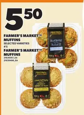 Independent City Market FARMER'S MARKET MUFFINS, 4'S offer