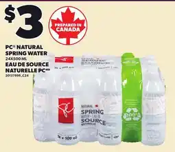 Independent City Market PC NATURAL SPRING WATER offer
