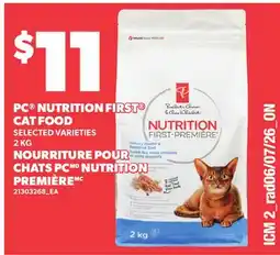 Independent City Market PC NUTRITION FIRST CAT FOOD offer