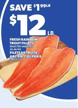 Independent City Market FRESH RAINBOW TROUT FILLETS offer
