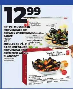 Independent City Market PC PEI MUSSELS IN PROVENÇÇALE OR CREAMY WHITE WINE SAUCE offer