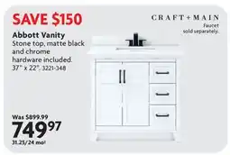 Home Hardware Abbott Vanity offer